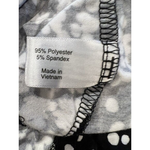 Lane Bryant Black and White Floral Pullover Stretchy Maxi Dress 18/20 - Picture 6 of 7